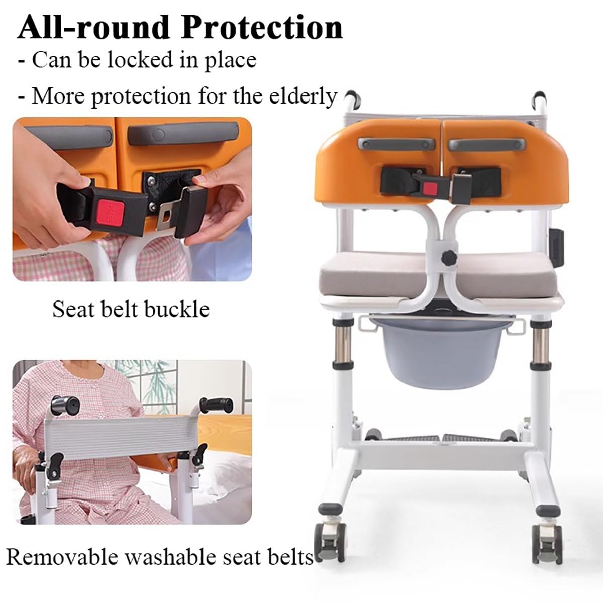 Amazon.co.jp: 患者用リフト移乗椅子、身体障害者高齢者用 180° 分割